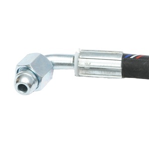 Furtun presiune 2SN DN10 sertizat cu armaturi M20x1,5 90 grade, M20x1,5 drept L=2700mm - Img 2