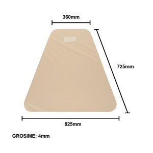 Geam 825x725x4mm lateral fix cabina tronconica tip nou UTB U-650