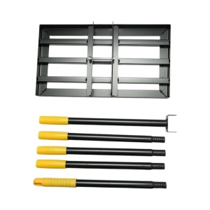 Grebla nivelare gazon metalica 45x25cm, maner extensibil 192cm Breckner Germany - Img 4