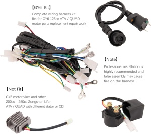 Instalatie electrica scuter GY6 50cc (9 in 1) - Img 4