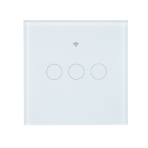 Intrerupator inteligent triplu cu touch PNI SafeHome PT303 WiFi, 10A, comanda prin internet, aplicatie de mobil Tuya Smart, integrare in scenarii si automatizari smart cu alte produse compatibile Tuya - Img 2