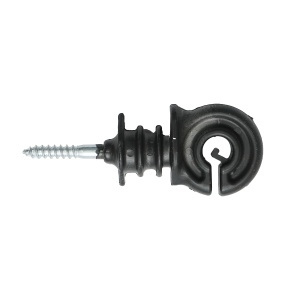 Izolator inelar PP ECO negru mat pentru fir gard electric Breckner Germany