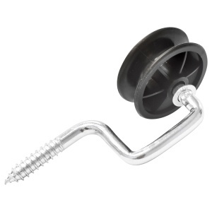Izolator negru cu fanta fi 6.9mm 107x54mm gard electric Mezofarm - Img 3