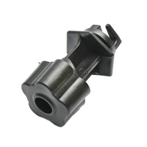 Izolator prindere cu filet, negru pentru stalp metalic gard electric Breckner Germany - Img 4