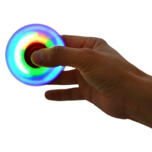 Jucarie antistres spinner PNI Speedy Red LED culoare rosu cu lumini LED - Img 2