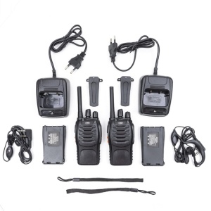 Kit 4 statii radio portabile PNI PMR R40 PRO acumulatori, incarcatoare si casti incluse - Img 6
