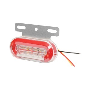 Lampa laterala de gabarit rosu-alb cu 6 LED-uri 24V Breckner Germany - Img 2