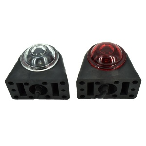 Lampa laterala gabarit cu LED Rosu-Alb 24V - Img 2