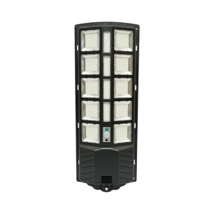 Lampa solara LED iluminat stradal 300W cu panou solar 15W, baterie LiFePO4 12000mAh, senzor miscare, telecomanda, prindere stalp IP67 Breckner Germany - Img 2