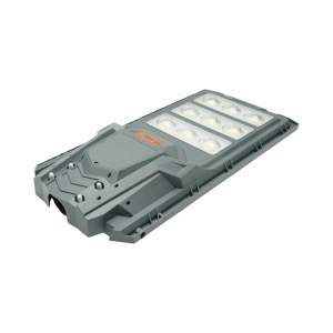 Lampa solara LED iluminat stradal 300W cu panou solar 20W, baterie LiFePO4 15000mAh, senzor miscare, telecomanda, prindere stalp IP65 Breckner Germany - Img 6