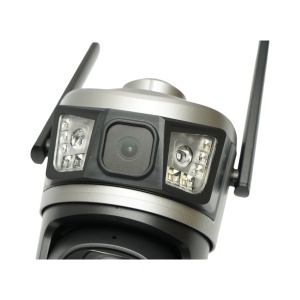 Lampa solara LED iluminat stradal 800W cu camera supraveghere duala 6MP Wi-Fi, panou solar 40W, baterie LiFePO4 30000mAh, PTZ 360, night vision, detectie PIR Ai, aplicatie V380 Pro - Img 14
