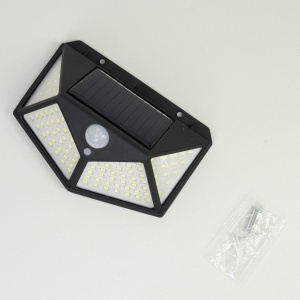 Lampa solara LED PNI GreenHouse WS10, 100 LED-uri, 600 lm, unghi PIR 120 grade, acumulator 1800 mAh, montaj pe perete - Img 6