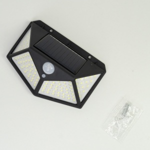 Lampa solara LED PNI GreenHouse WS10, 100 LED-uri, 600 lm, unghi PIR 120 grade, acumulator 1800 mAh, montaj pe perete - Img 6