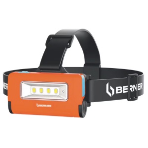 Lanternă de frunte 2 în 1 cu USB-C Berner