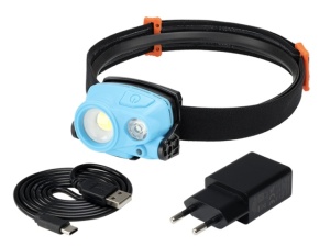 Lanternă frontală pentru atelier 3W COB LED 400 lm + 2W SMD LED 200 lm, reîncărcabilă - Img 4