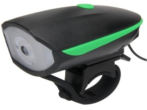 LANTERNA LED + CLAXON - 250 lumeni - USB - baterie 1200 mAh - 3 functii - 120 dB