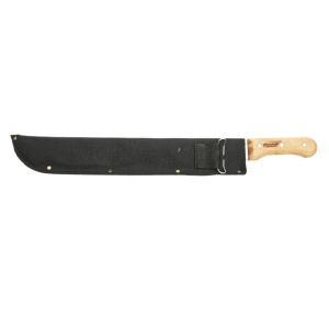 Maceta din otel 450mm cu teaca textila si maner de lemn Hoteche - Img 2