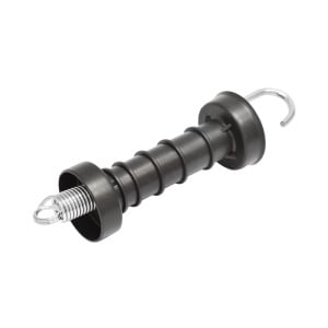 Maner poarta negru cu carlig si arc mare gard electric Mezofarm