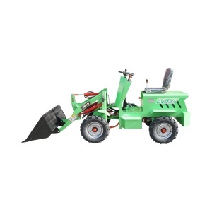 Mini incarcator frontal electric articulat 4x4, 2 motoare brushless 2200W, baterie 60V/70Ah, capacitate ridicare 400kg, latime cupa 1000mm THOR - Img 2