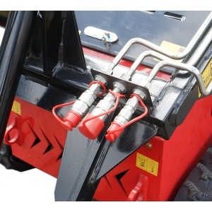 Mini incarcator frontal pe senile, motor benzina 23CP, 739cc, capacitate ridicare 350kg, volum cupa 0.15m3 THOR - Img 11