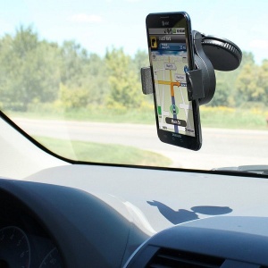 Mini suport auto pentru telefon cu ventuza - Img 2