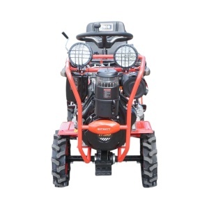 Minitractor agricol 4x4 diesel 17CP, 531cc, 3+1 viteze, 2 cutii de viteze, pornire electrica/manuala, latime lucru 1050mm cu freza, rarita, roti metalice, picior sprijin THOR - Img 4