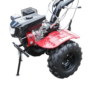 Motocultor 7.5CP cu freza 100cm, motor benzina 4 timpi 212cc OHV, viteze 2+1, transmisie pinioane, roti 19x7-8 Breckner Germany - Img 7