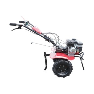 Motocultor 7.5CP cu freza 100cm, plug, rarita, motor benzina 4 timpi 212cc OHV, viteze 2+1, transmisie pinioane, roti 4.00-8 Breckner Germany - Img 6
