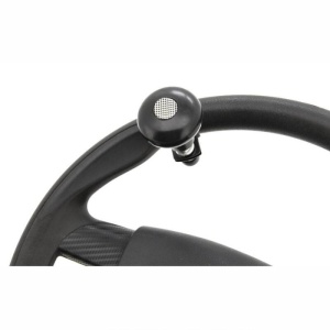 Nuca volan rotunda, neagra cu bulina carbon - Img 2