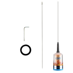Pachet Antena CB PNI TRUCKER 9000 PL cu LED, lungime 140 cm, 26-28MHz, 1000W cu sticky Pad Drapel inclus - Img 5