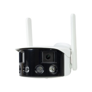 Pachet Camera supraveghere video wireless PNI IP590 Dual lens, 2 x 2MP, 180 grade cu panou solar fotovoltaic, putere 60W cu acumulator 20A, iesire 12V - Img 4