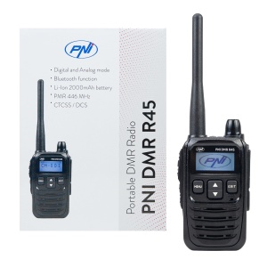 Pachet Statie radio portabila PNI DMR R45 digital si analogic, 446MHz + Cablu de programare pe PC - Img 11