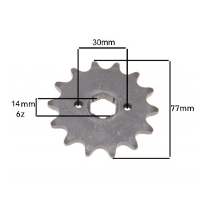 Pinion lant transmisie moto / Atv 520 / 14 dinti - Img 2