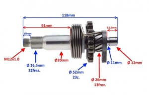 Pinion pornire Yamaha YBR 125cc - Img 2