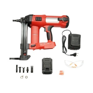Pistol de batut cuie in beton si metal cu acumulator 20V, 4Ah Li-ion, LED, brushless, 100 Joule, cuie 15-40mm, diametru 2.7-3mm, magazie 33 cuie Breckner Germany - Img 4