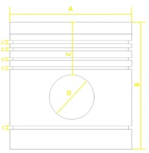 Piston motor MF-3 5 inele - Img 3
