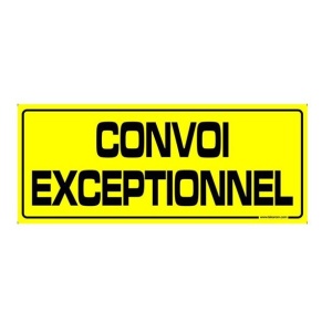 Placuta ,,CONVOI EXCEPTIONNEL" 700X300mm