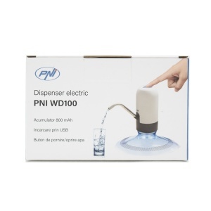 Pompa electrica pentru bidon de apa PNI WD100 incarcare prin micro USB, acumulator 800 mAh, putere 4W - Img 3