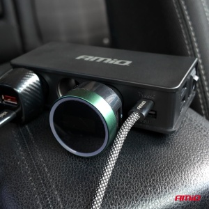 Priza bricheta 3xUSB-A USB-C QC 3.0 PD 3.0. 148W Amio - Img 4