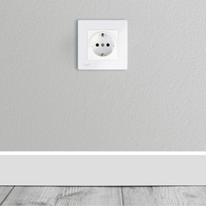 Priza simpla incastrabila PNI WP101 cu rama din sticla, 16A, 3700W, 230V - Img 2