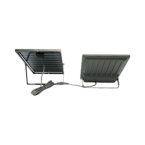 Proiector LED 300W, 6500K cu panou solar bifacial 30W, baterie LiFePO4 15000mAh si telecomanda IP66 Breckner Germany - Img 3