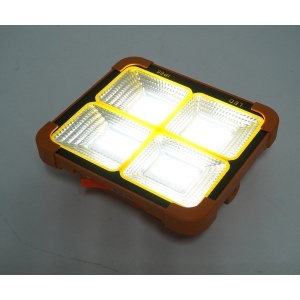Proiector LED portabil 100W cu panou solar 1.5W, baterie 3600mAh, 6 moduri de iluminare, magnet, carlig, USB Power Bank 210x170x55mm Breckner Germany - Img 12
