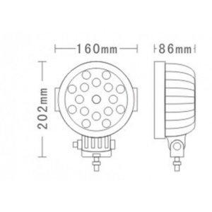 Proiector LED rotund 51W - Img 2