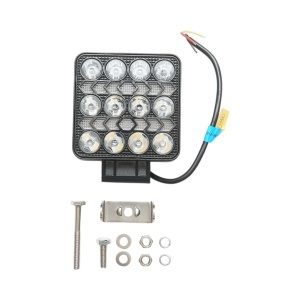 Proiector patrat LED cu DRL 9-80V, 36W alb-galben, carcasa aluminiu 103x103x38mm IP67 Breckner Germany - Img 2