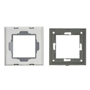 Rama simpla PNI RM101W din sticla pentru prize PNI - Img 2