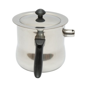 Recipient inox cu pereti dubli pentru topit ceara 1.5L - Img 3