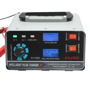 Redresor incarcator smart digital baterie 12V/24V, 400W, 30A, Li-ion, Plumb Acid, AGM, WET, SLA, functie reparare inteligenta, protectii multiple - Img 6