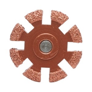 Roata abraziva polizat anvelope 50x10mm, granulatie K36, tija hexagonala 3/8 inch - Img 6