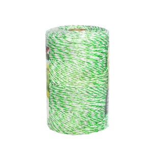 Rola fir verde-alb fi 3mm 3x0.2mm inox, 1x0.25 cupru 0.45 Ohm/m, 250m gard electric Baisan - Img 3