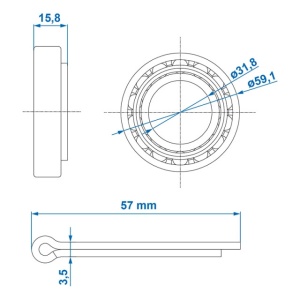 Rulment 67048/67010 31.75x59.13x15.87 - Img 7